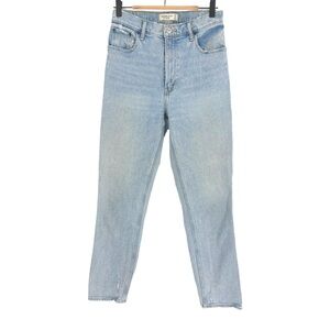 Abercrombie 90s Straight Ultra High Rise Jeans Size 27 Light Wash Denim